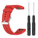 Maxbell Soft Silicone Sport Band 20mm Watch Strap Belt for Garmin Fenix5S Red - Aladdin Shoppers