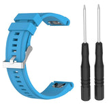 Maxbell Soft Silicone Sport Band 20mm Watch Strap Belt for Garmin Fenix5S Sky Blue - Aladdin Shoppers