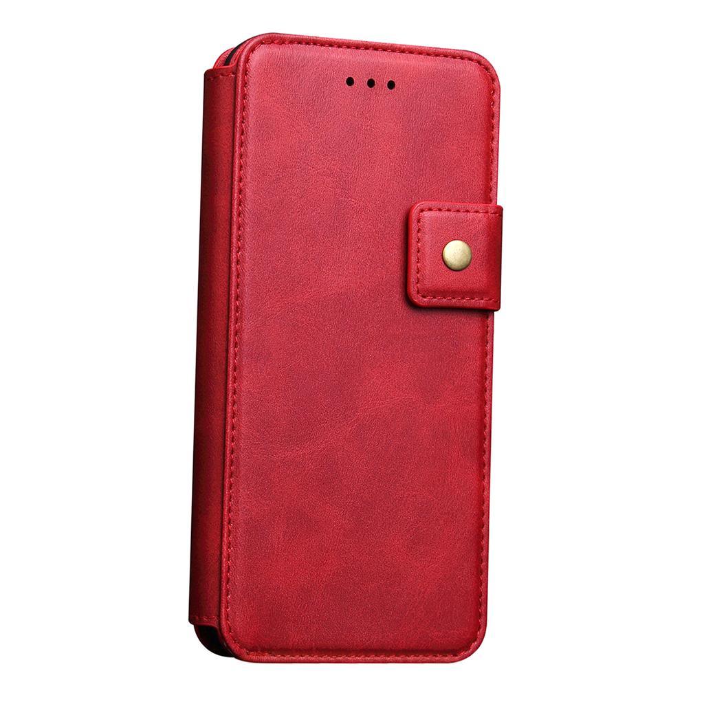 Maxbell Solid Color Wallet Phone Case Card Slot Holder Cover for iphone X/Xs Red - Aladdin Shoppers