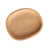 Maxbell Solid Wood Fruit Cake Plate Snacks Serving Tray Rubber Wood-13x11cm - Aladdin Shoppers
