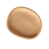 Maxbell Solid Wood Fruit Cake Plate Snacks Serving Tray Rubber Wood-13x11cm - Aladdin Shoppers