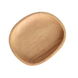 Maxbell Solid Wood Fruit Cake Plate Snacks Serving Tray Rubber Wood-13x11cm - Aladdin Shoppers