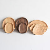 Maxbell Solid Wood Fruit Cake Plate Snacks Serving Tray Rubber Wood-20x12cm - Aladdin Shoppers