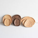 Maxbell Solid Wood Fruit Cake Plate Snacks Serving Tray Rubber Wood-24.5x15cm - Aladdin Shoppers