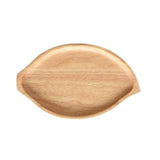 Maxbell Solid Wood Fruit Cake Plate Snacks Serving Tray Rubber Wood-24.5x15cm - Aladdin Shoppers
