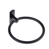 Maxbell Space Aluminum Black Wall Mount Towel Ring Holder Hanger Bathroom Organizer - Aladdin Shoppers