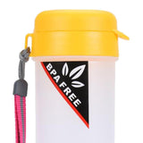 Maxbell Sports Water Bottle Drink Bottle With Handle Strap Carrier Hiking yellow - Aladdin Shoppers