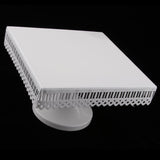 Maxbell Square Cake Stand White Iron Metal Cake Tools Wedding Table Decoation L - Aladdin Shoppers