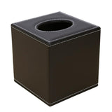 Maxbell Square Countertop Tissue Box Holder Paper Napkin Box Cover PU Leather Coffee - Aladdin Shoppers