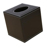 Maxbell Square Countertop Tissue Box Holder Paper Napkin Box Cover PU Leather Coffee - Aladdin Shoppers
