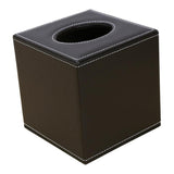 Maxbell Square Countertop Tissue Box Holder Paper Napkin Box Cover PU Leather Coffee - Aladdin Shoppers