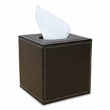 Maxbell Square Countertop Tissue Box Holder Paper Napkin Box Cover PU Leather Coffee - Aladdin Shoppers