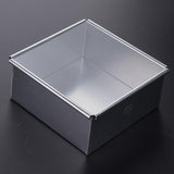 Maxbell Square Shape Cake Mold with Removable Bottom Aluminum Alloy 10 inch - Aladdin Shoppers