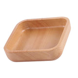 Maxbell Square Wooden Salad Bowl Refreshments Fruit Plate Noodles Rice Container L
