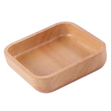 Maxbell Square Wooden Salad Bowl Refreshments Fruit Plate Noodles Rice Container L - Aladdin Shoppers