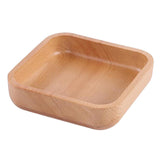 Maxbell Square Wooden Salad Bowl Refreshments Fruit Plate Noodles Rice Container L - Aladdin Shoppers