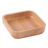 Maxbell Square Wooden Salad Bowl Refreshments Fruit Plate Noodles Rice Container L - Aladdin Shoppers