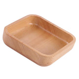 Maxbell Square Wooden Salad Bowl Refreshments Fruit Plate Noodles Rice Container L - Aladdin Shoppers