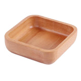 Maxbell Square Wooden Salad Bowl Refreshments Fruit Plate Noodles Rice Container M - Aladdin Shoppers