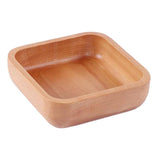 Maxbell Square Wooden Salad Bowl Refreshments Fruit Plate Noodles Rice Container M - Aladdin Shoppers