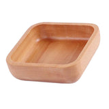 Maxbell Square Wooden Salad Bowl Refreshments Fruit Plate Noodles Rice Container M - Aladdin Shoppers