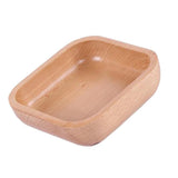 Maxbell Square Wooden Salad Bowl Refreshments Fruit Plate Noodles Rice Container S - Aladdin Shoppers