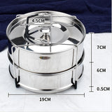 Maxbell Stackable Steamer Insert Pans Stainless Steel Food Steamer Instant Pot Tools - Aladdin Shoppers