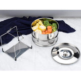 Maxbell Stackable Steamer Insert Pans Stainless Steel Food Steamer Instant Pot Tools - Aladdin Shoppers