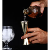 Maxbell Stainless Cocktail Jigger Wine Mixer Measuring Double Cup Bar Supplies Gold - Aladdin Shoppers