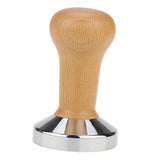 Maxbell Stainless Coffee Bean Tamper Barista Pressing Tool w/ Handle 51mm/58mm Base 51mm - Aladdin Shoppers