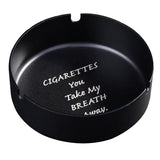 Maxbell Stainless Steel Ashtray Desktop Tabletop Trash Can Cigar Holder Rack Black - Aladdin Shoppers