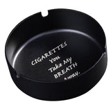 Maxbell Stainless Steel Ashtray Desktop Tabletop Trash Can Cigar Holder Rack Black - Aladdin Shoppers