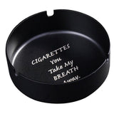 Maxbell Stainless Steel Ashtray Desktop Tabletop Trash Can Cigar Holder Rack Black - Aladdin Shoppers