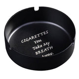 Maxbell Stainless Steel Ashtray Desktop Tabletop Trash Can Cigar Holder Rack Black - Aladdin Shoppers