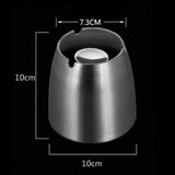 Maxbell Stainless Steel Ashtray Tabletop Smoker Cigar Ash Tray Holder Bar Supplies L - Aladdin Shoppers