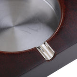 Maxbell Stainless Steel Bamboo Ashtray Personalized Ash Tray Square M - Aladdin Shoppers