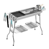 Maxbell Stainless Steel Barbecue Oven BBQ Grill Charcoal Portable For Camping Picnic - Aladdin Shoppers