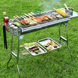 Maxbell Stainless Steel Barbecue Oven BBQ Grill Charcoal Portable For Camping Picnic - Aladdin Shoppers
