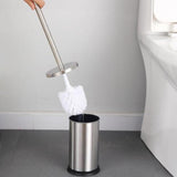 Maxbell Stainless Steel Bathroom Toilet Cleaning Brush With Long Handle Silver - Aladdin Shoppers