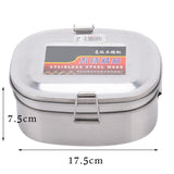 Maxbell Stainless Steel Bento Lunch Box Dinner Food Container Double Layer L - Aladdin Shoppers