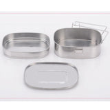 Maxbell Stainless Steel Bento Lunch Box Dinner Food Container Double Layer M - Aladdin Shoppers