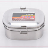 Maxbell Stainless Steel Bento Lunch Box Dinner Food Container Double Layer XL - Aladdin Shoppers