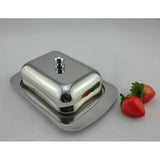 Maxbell Stainless Steel Butter Dish Serving Tray stainless steel lid - Aladdin Shoppers