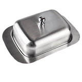 Maxbell Stainless Steel Butter Dish Serving Tray stainless steel lid - Aladdin Shoppers