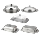 Maxbell Stainless Steel Butter Dish Serving Tray stainless steel lid - Aladdin Shoppers