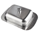 Maxbell Stainless Steel Butter Dish Serving Tray stainless steel lid - Aladdin Shoppers