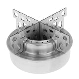 Maxbell Stainless Steel Camping Hiking Cooking Spirit Alcohol Stove With Stand Rack - Aladdin Shoppers