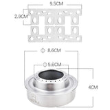 Maxbell Stainless Steel Camping Hiking Cooking Spirit Alcohol Stove With Stand Rack - Aladdin Shoppers