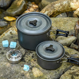 Maxbell Stainless Steel Camping Hiking Cooking Spirit Alcohol Stove With Stand Rack - Aladdin Shoppers