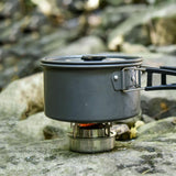 Maxbell Stainless Steel Camping Hiking Cooking Spirit Alcohol Stove With Stand Rack - Aladdin Shoppers